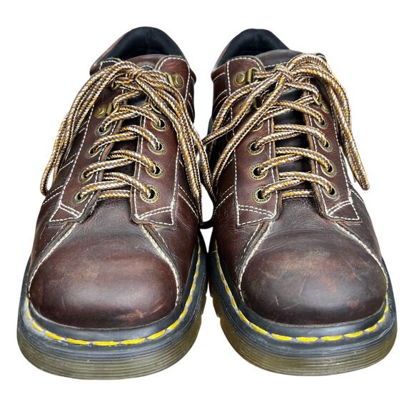Vintage Dr. Martens Men’s Brown Leather Lace Up Chunky Oxfords Size US 11 main image 8